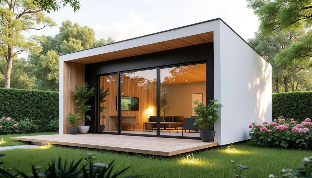 découvrez notre maison de jardin design de 21m², un espace compact et élégant à seulement 10 000€. parfaite pour un coin de détente ou un bureau supplémentaire.