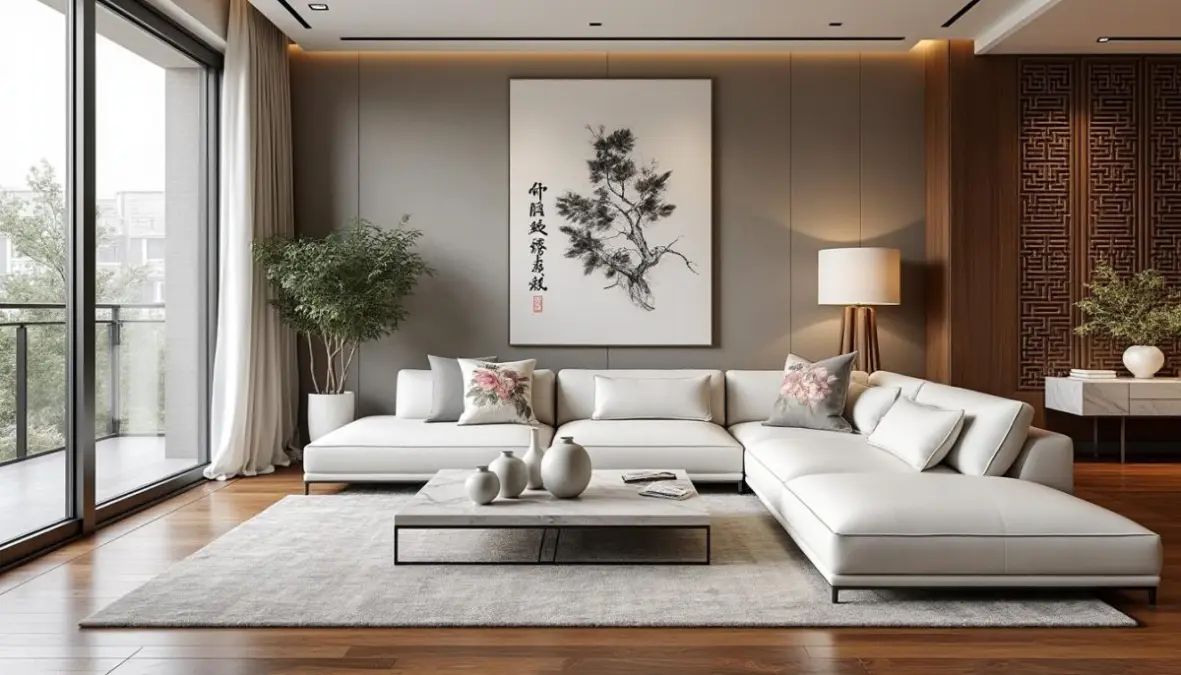 découvrez cet appartement moderne à pékin qui allie avec élégance les traditions orientales au design contemporain mondial, offrant un espace harmonieux et unique.