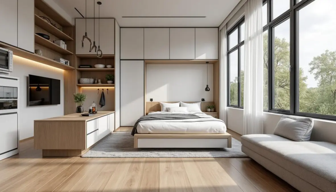 découvrez comment optimiser 29m² avec un studio au design futé et ultra pratique, alliant fonctionnalité et style pour un espace de vie confortable et bien organisé.