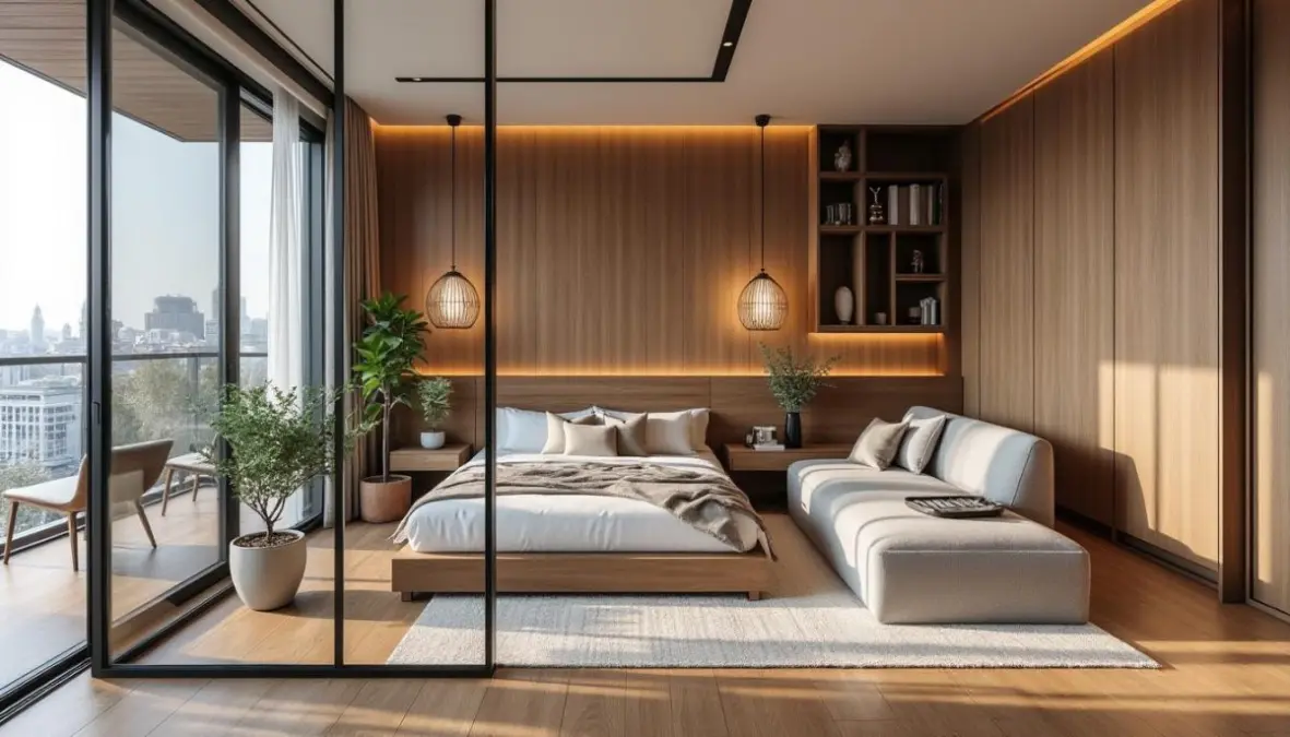 découvrez comment une verrière en bois peut métamorphoser un studio de 42m² en une chambre cosy et chaleureuse, optimisant l'espace avec style et élégance.