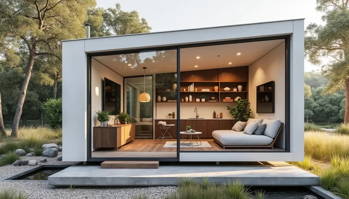 découvrez une tiny house de 18m² où le minimalisme s'allie à un luxe subtil pour un mode de vie élégant et fonctionnel.