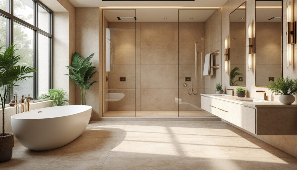 découvrez comment aménager une salle de bain en travertin avec nos astuces et inspirations pour un style élégant, durable et naturel.
